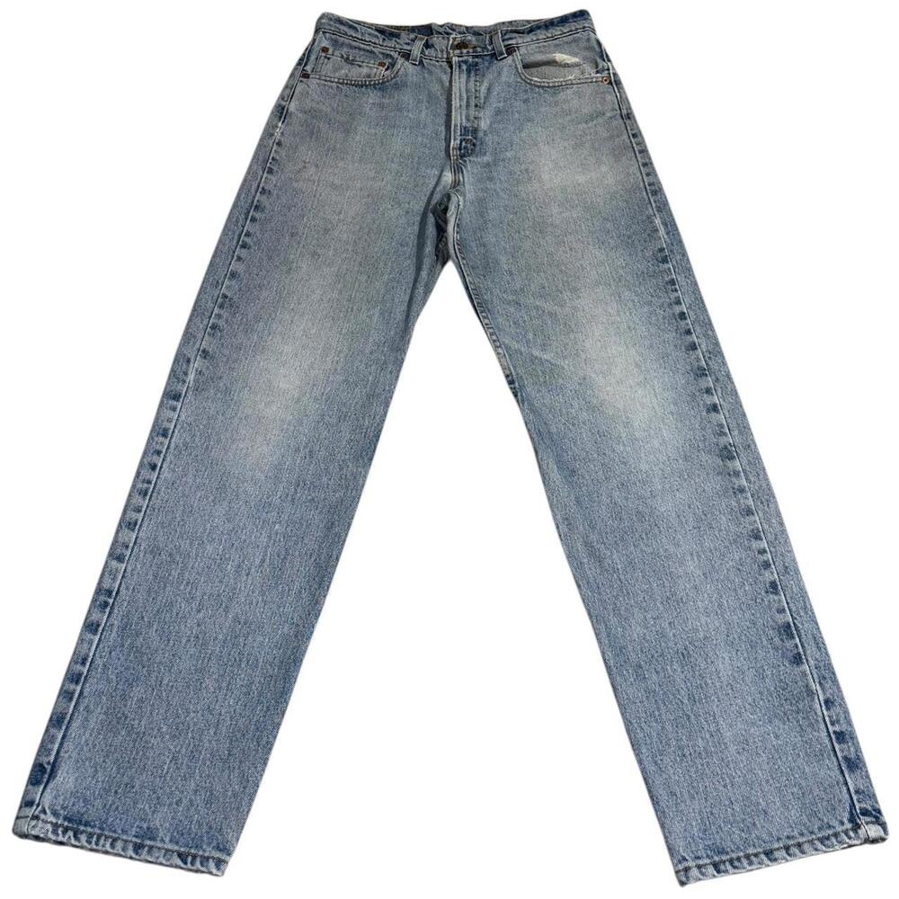32x32 Vintage 80s Levis 550 Relaxed Jeans Distressed Denim Blue y2k 90s USA MADE
